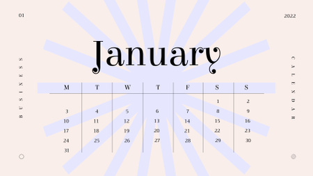 Illustration of Abstract Figure Calendar – шаблон для дизайну