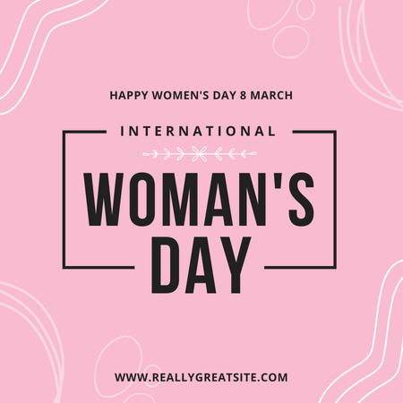 Template di design International Women's day Instagram