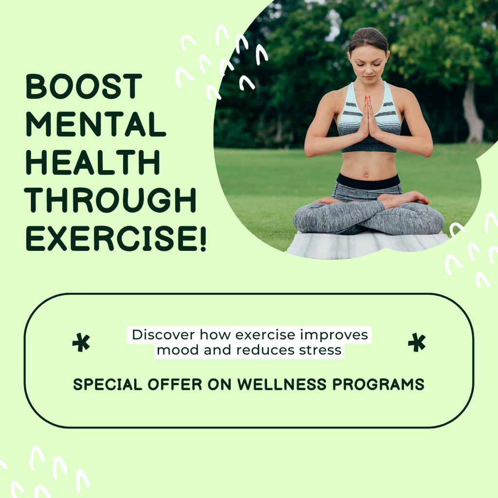 Template di design Special Offer on Wellness Programs for Mental Health Instagram