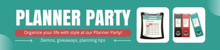 Reklama na událost Planner Party Ebay Store Billboard Šablona návrhu