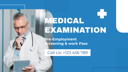 Offer of Medical Examination with Professional Doctor Youtube Design Template