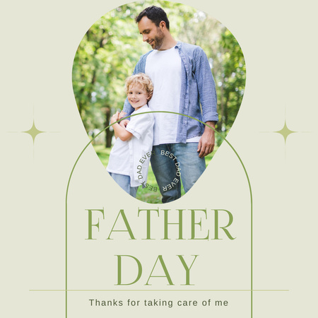 Congratulations To The Caring Fathers Instagram Design Template