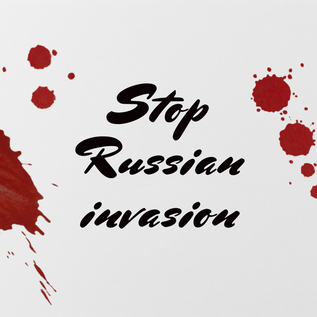 Stop Russian Invasion Instagram tervezősablon