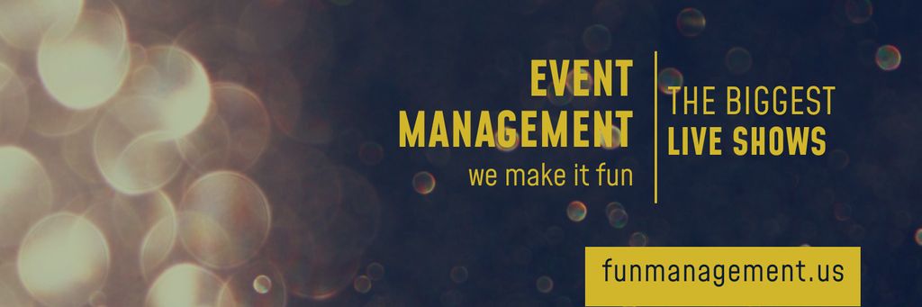 Highly Experienced Event Managers Promotion Twitter Design Template