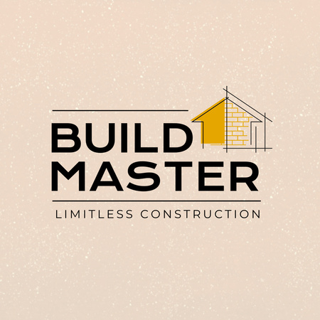 Competent Construction Company Service Promotion Animated Logo Design Template