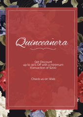 Announcement of Quinceañera with Crown
