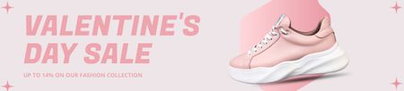 Designvorlage Stylischer Schuhverkauf zum Valentinstag für Ebay Store Billboard