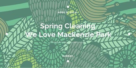 Spring cleaning in Mackenzie park Image tervezősablon