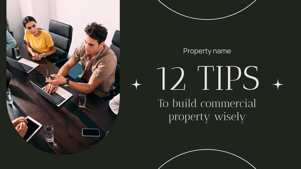 Template di design Tips for Building Commercial Property Presentation Wide