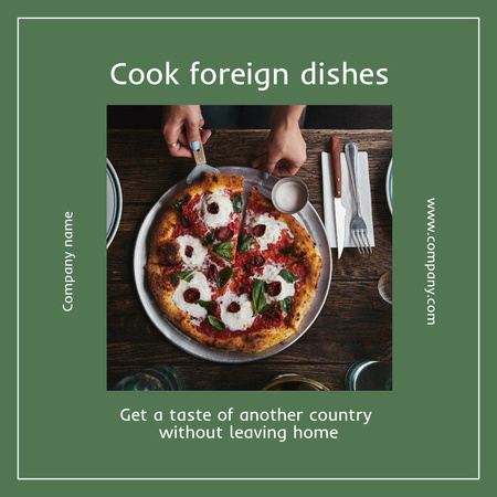 Plantilla de diseño de Cook Foreign Dishes Instagram 