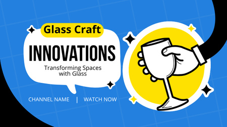 Template di design Innovazioni artigianali del vetro Youtube Thumbnail