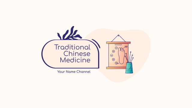 Traditional Chinese Medicine With Description For Acupuncture Youtube Design Template
