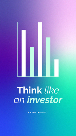 Modèle de visuel concept de mentalité des investisseurs - Instagram Story