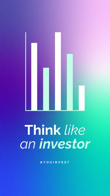 Investor mindset concept Instagram Story tervezősablon