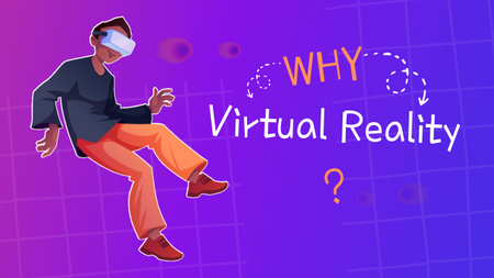 Designvorlage Boy In Virtual Reality für Youtube Thumbnail