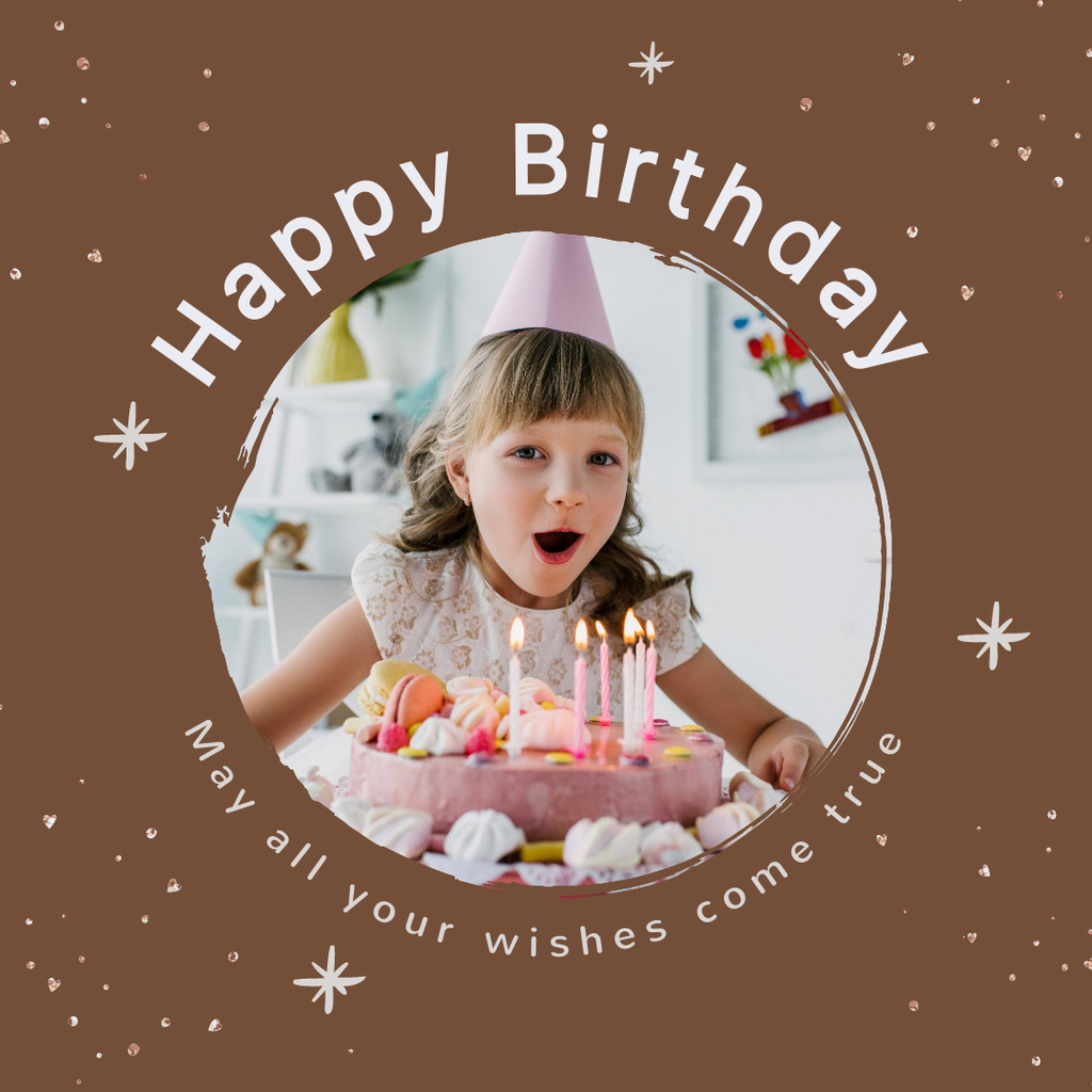 Birthday Card Instagram Modelo de Design
