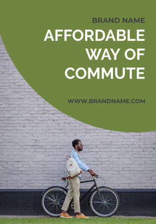 Advertisement for an Accessible Mode of Transportation Poster 28x40in Design Template