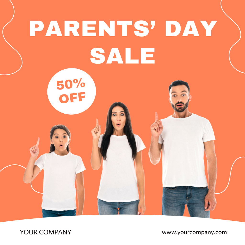 Sale on Parents' Day Instagram Design Template