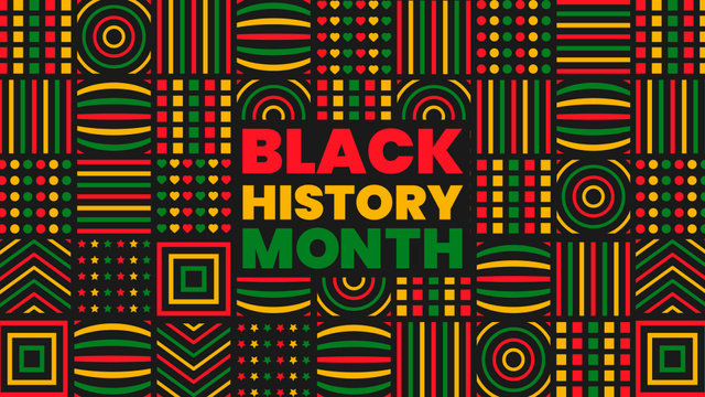 Platilla de diseño Tribute to Black History Month And Wonderful Pattern Illustration Zoom Background