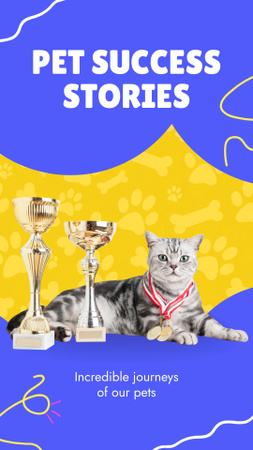 Heartwarming Pet Success Stories Promotion Instagram Video Story Design Template