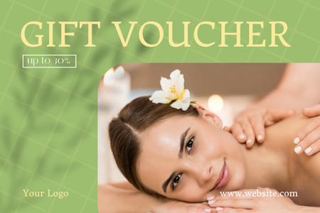 Special Offer for Massage Services Gift Certificate Design Template