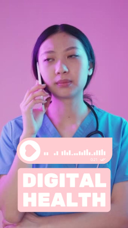 Digital Healthcare Services Offer TikTok Video Modelo de Design