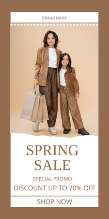 Spring Sale for Women and Girls Graphic Design Template