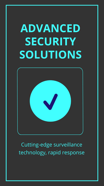 Fingerprints Scanning and Other Security Solutions Instagram Video Story – шаблон для дизайна