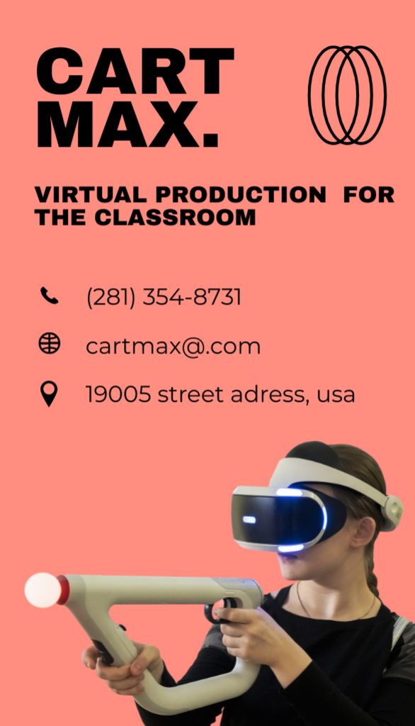 Platilla de diseño Offering Virtual Apps for Classrooms Business Card US Vertical