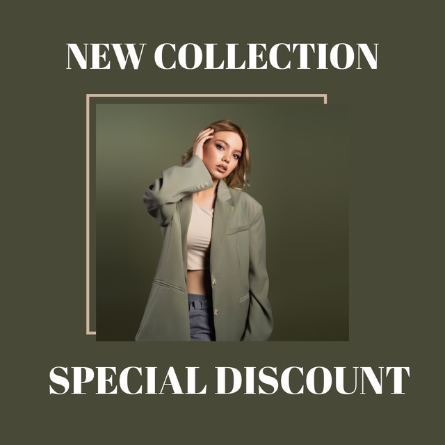 Ontwerpsjabloon van Instagram van Special Discount for New Collection