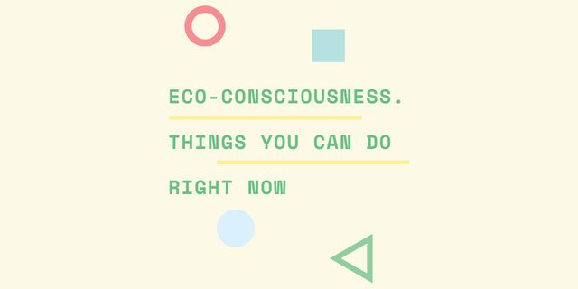 Eco-Consciousness Concept ob Beige Twitter Design Template