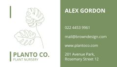 Plant Nursery Assistant Manager Card