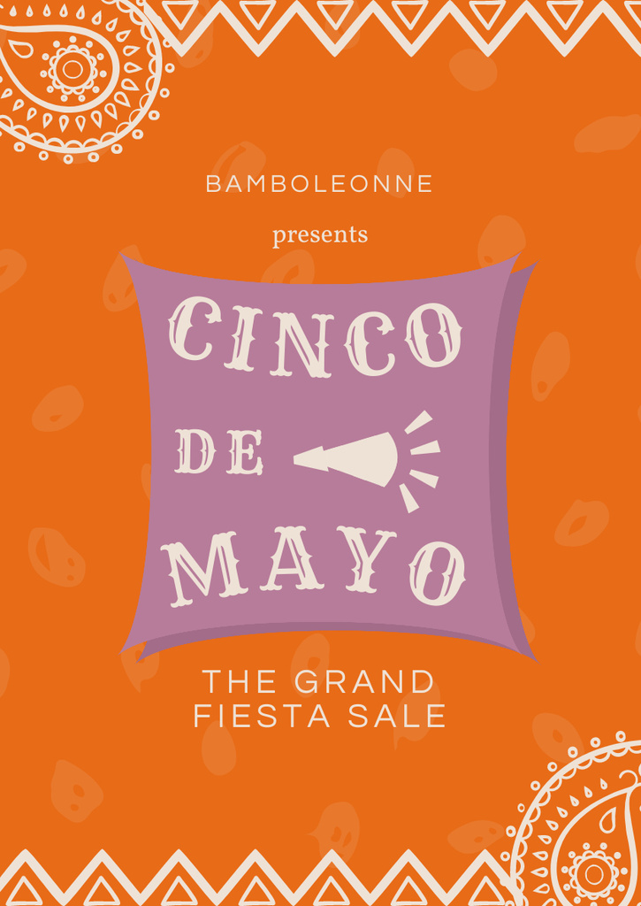 Cinco de Mayo Special Offer Poster A3デザインテンプレート