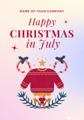 Mesmerizing Christmas in July Salutation With Sweater And Candy Canes