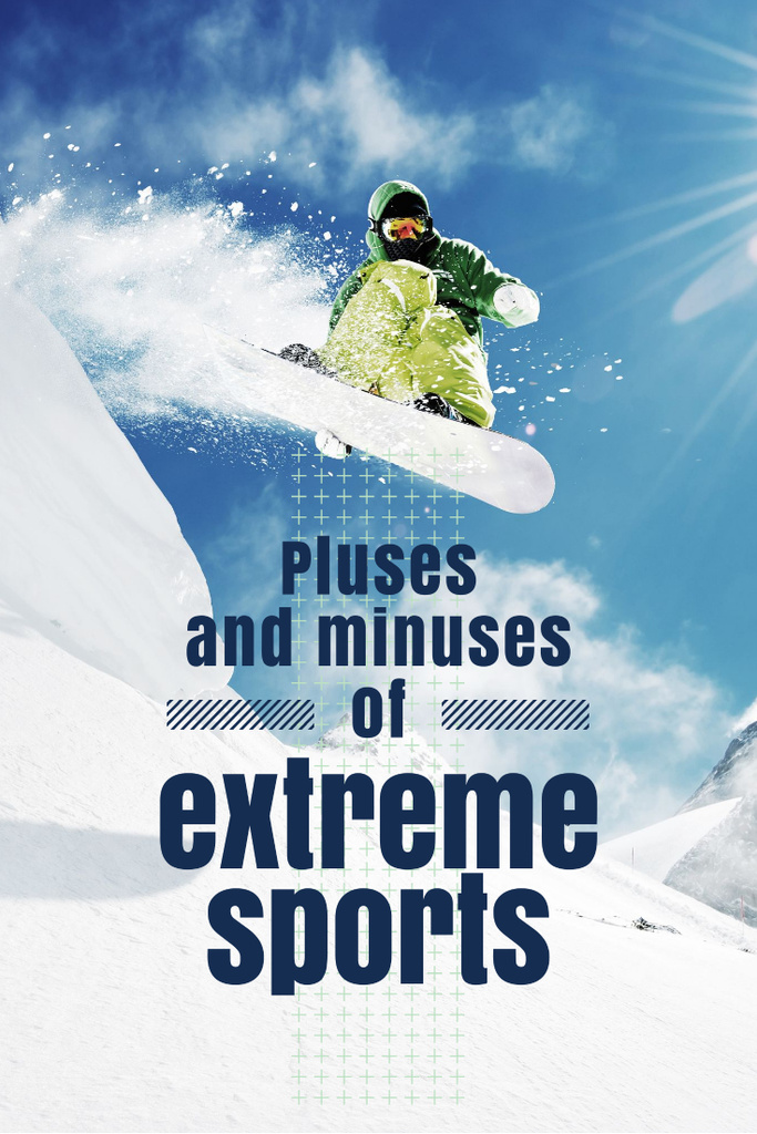 Extreme sports Ad Template - Pinterest Graphic
