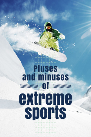 Extreme sports Ad Pinterest Design Template