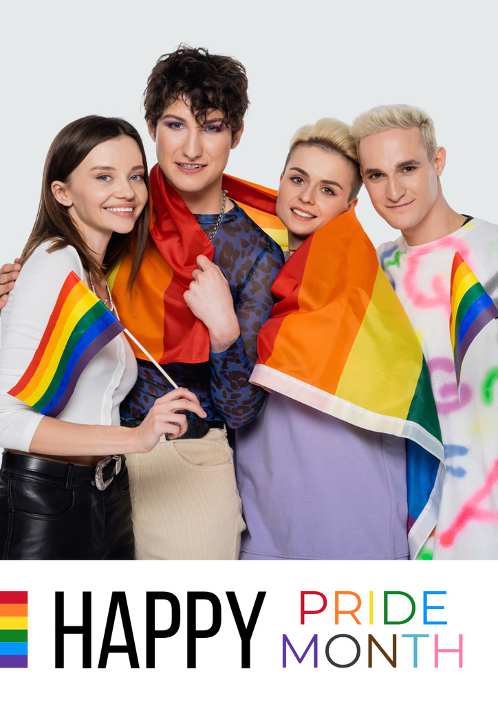 Designvorlage Awareness of Tolerance to LGBT für Poster
