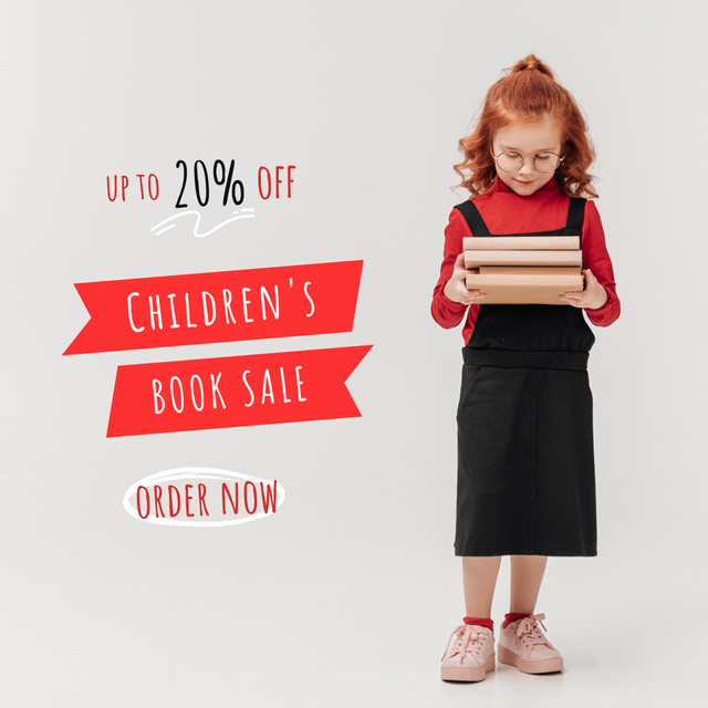 Children's Books Sale Announcement Instagramデザインテンプレート