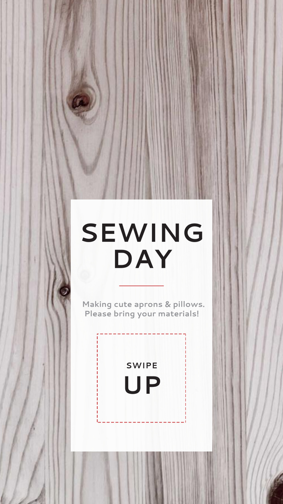 Szablon projektu Tools for Sewing on Table Instagram Story