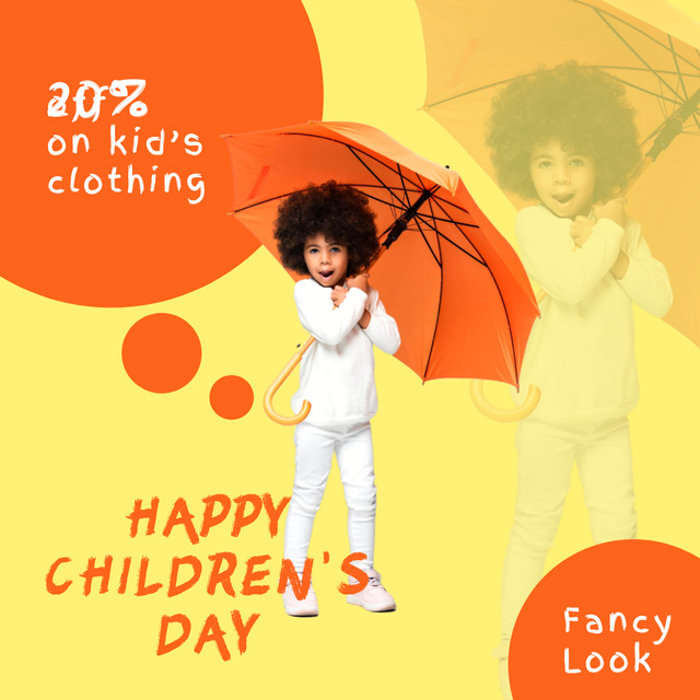 Discount Offer on Children's Day Holiday Animated Postデザインテンプレート