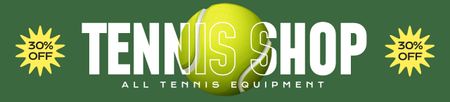 Designvorlage Angebot an Tennisausrüstung für Ebay Store Billboard