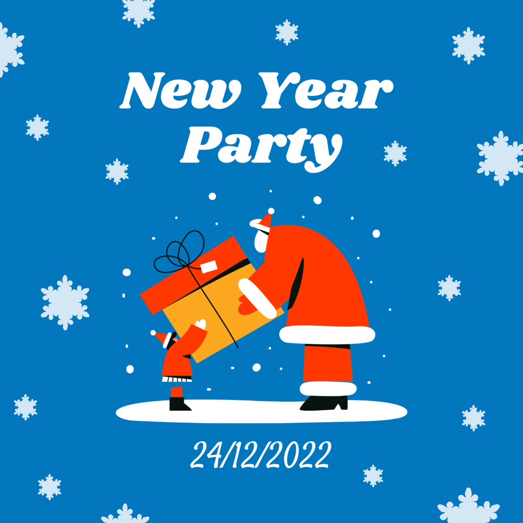 New Year Party Announcement Instagram Design Template