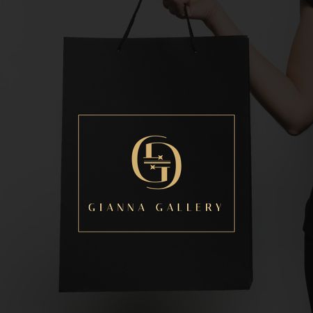 Gianna Gallery Brand Logo Logo Πρότυπο σχεδίασης