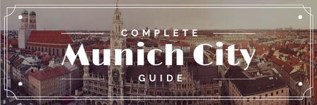Plantilla de diseño de Munich city guide Offer Email header 