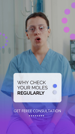 Dermatologist Consultation And Moles Check Importance TikTok Video Design Template