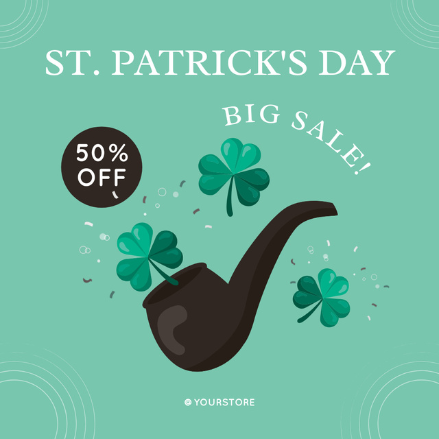 St. Patrick's Day Sale Offer Instagram Šablona návrhu