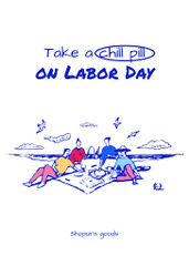 Labor Day Celebration Announcement With Illustration