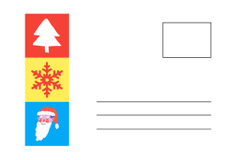 Merry Christmas In July Greeting With Cute Colorful Symbols