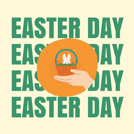 Easter Day Announcement Instagram Design Template