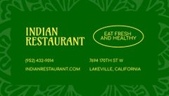 Indian Restaurant Ad with Dish